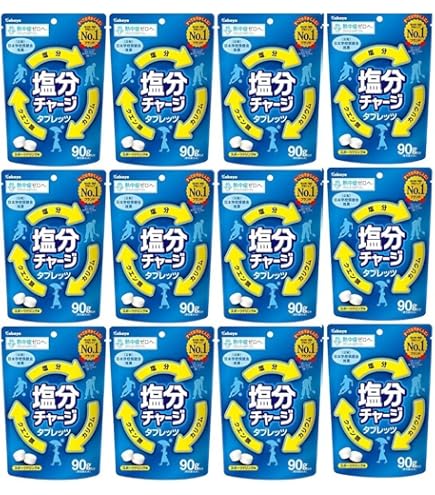 Amazon.co.jp: カバヤ 塩分チャージタブレッツ 81g×12個 : 食品・飲料